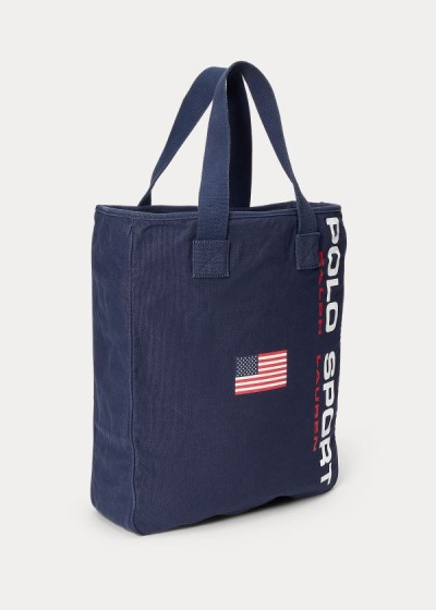 Men's Polo Ralph Lauren Canvas Polo Sport Tote Bags | 682430MUN